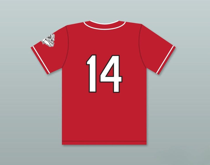 Custom Any Name Number COACH EMMA 14 BULLDOGS BASEBALL JERSEY HOME RUN Top Stitched S-6XL
