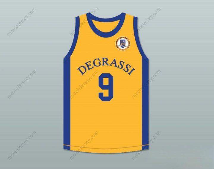 CUSTOM ANY Name Number DRAKE 9 DEGRASSI COMMUNITY SCHOOL PANTHERS AWAY BASKETBALL JERSEY WITH PATCH Top Stitched S-6XL