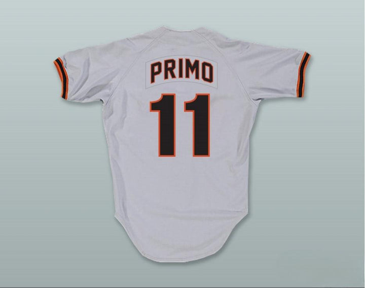 Custom Any Name Number JUAN PRIMO 11 GRAY BASEBALL JERSEY THE FAN Top Stitched S-6XL