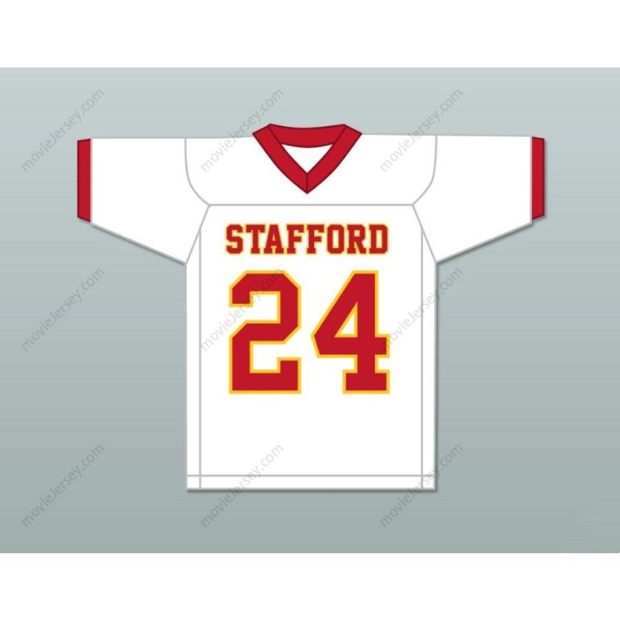 CUSTOM ANY Name Number JALEN PITRE 24 STAFFORD HIGH SCHOOL SPARTANS Football Jersey Top Stitched S-6XL