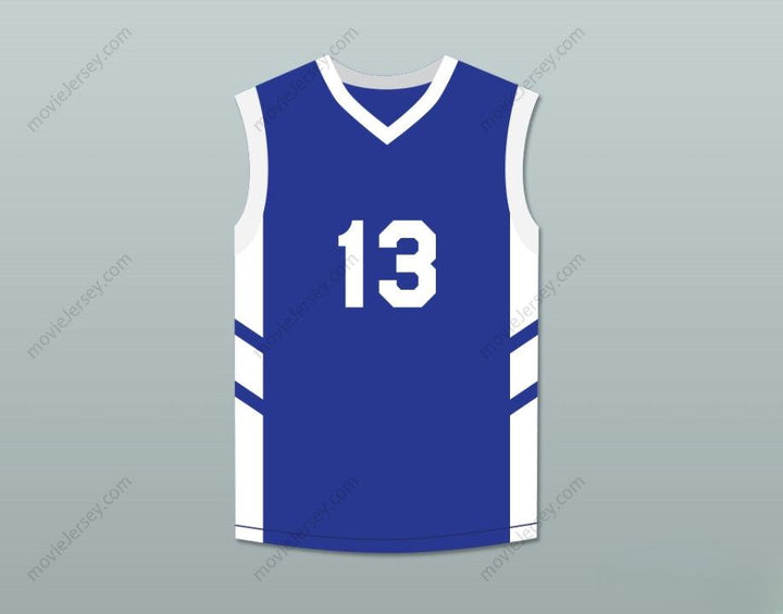 CUSTOM ANY Name Number DOUG CHRISTIE 13 BLUE BASKETBALL JERSEY DENNIS RODMAN'S BIG BANG IN PYONGYANG Top Stitched S-6XL
