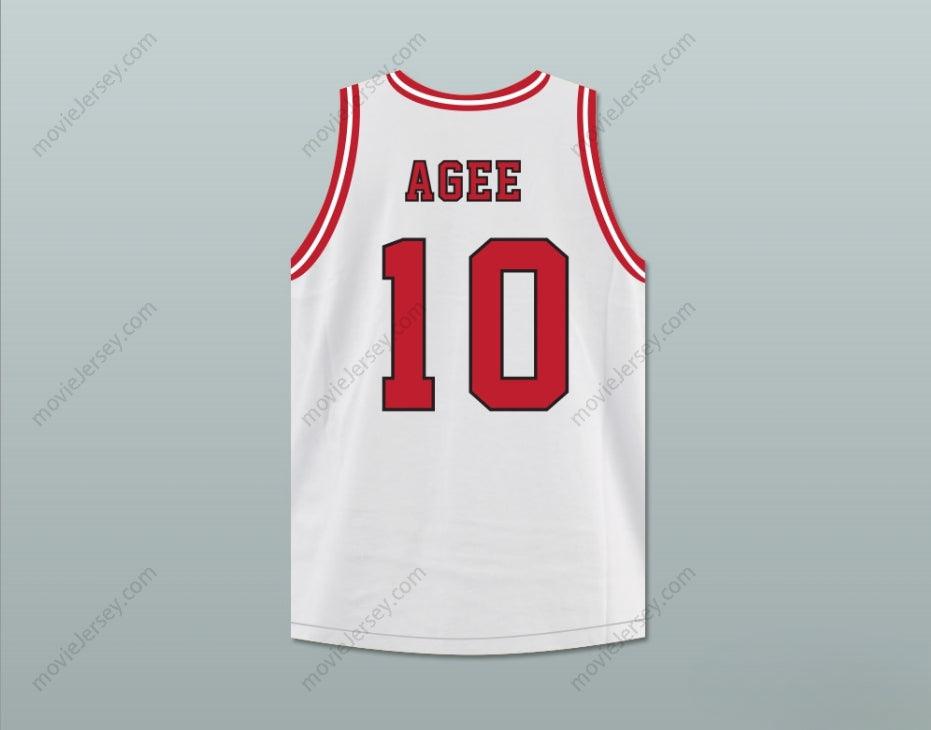 CUSTOM ANY Name Number ARTHUR AGEE 10 ST JOSEPH CHARGERS HIGH SCHOOL WHITE BASKETBALL JERSEY HOOP DREAMS Top Stitched S-6XL