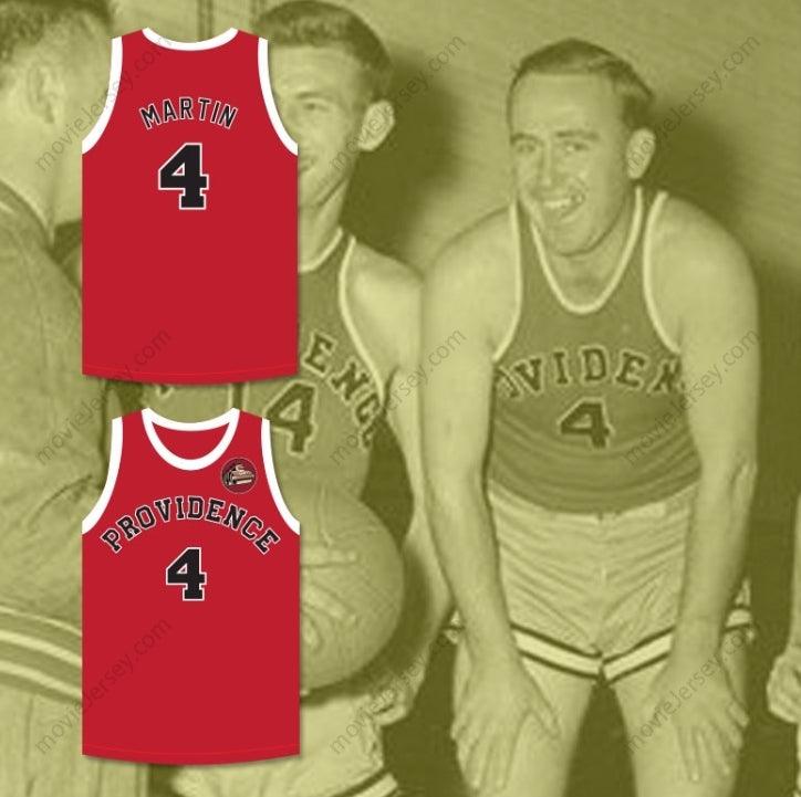 CUSTOM ANY Name Number DINO MARTIN 4 PROVIDENCE STEAMROLLERS RED BASKETBALL JERSEY WITH PATCH Top Stitched S-6XL