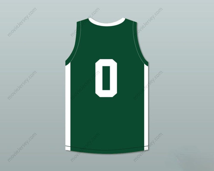 CUSTOM ANY Name Number LEBRON JAMES JR 0 BLUE CHIPS GREEN BASKETBALL JERSEY 1 Top Stitched S-6XL