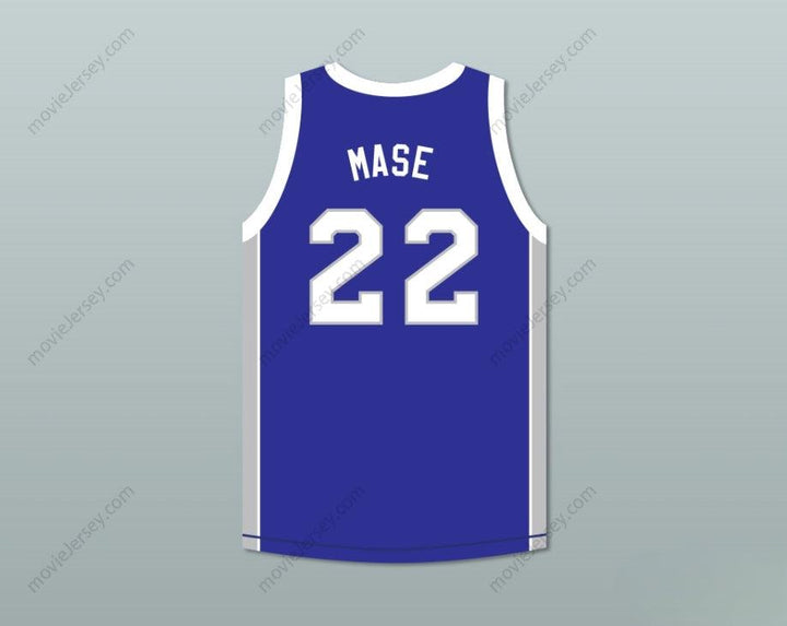 CUSTOM ANY Name Number RAPPER MASON 'MASE' BETHA 22  CENTER RAMS BLUE BASKETBALL JERSEY Top Stitched S-6XL