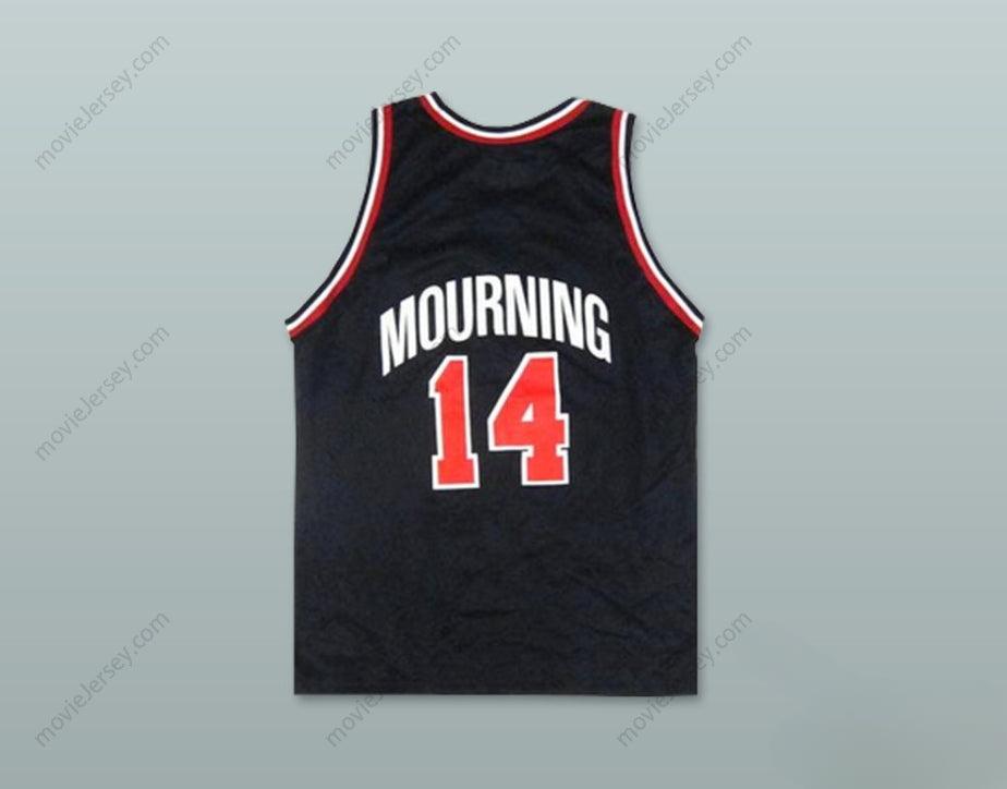 CUSTOM ANY Name Number ALONZO MOURNING 14 USA AWAY BASKETBALL JERSEY Top Stitched S-6XL