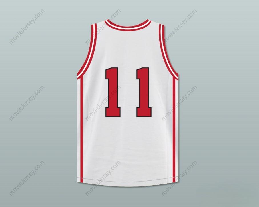 CUSTOM ANY Name Number ISIAH THOMAS 11 CHARGERS HIGH SCHOOL WHITE BASKETBALL JERSEY HOOP DREAMS Top Stitched S-6XL