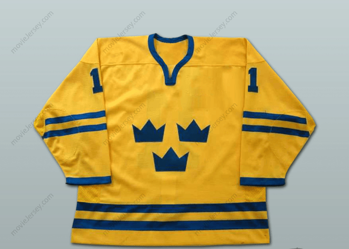 Custom Any Name Number Daniel Alfredsson World Cup Team Sweden Team Hockey Jersey Top Stitched S-6XL