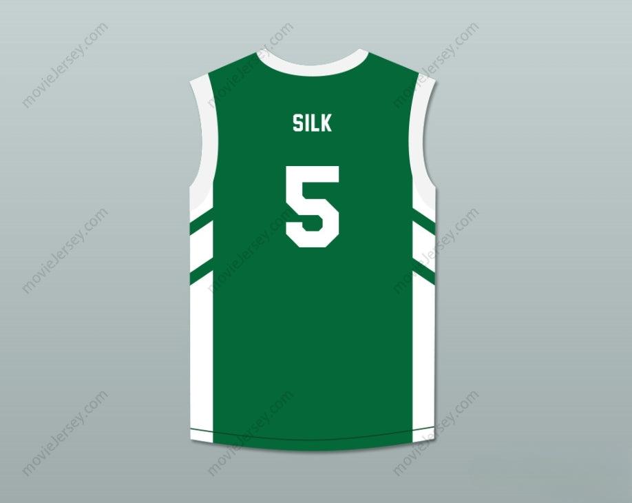 CUSTOM ANY Name Number ANDRE 'SILK' POOL 5 GREEN BASKETBALL JERSEY DENNIS RODMAN'S BIG BANG IN PYONGYANG Top Stitched S-6XL