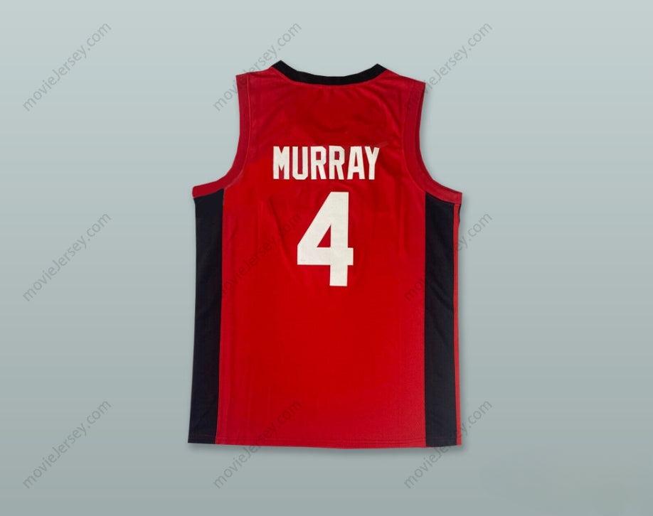 CUSTOM ANY Name Number JAMAL MURRAY 4 TEAM CANADA RED BASKETBALL JERSEY Top Stitched S-6XL