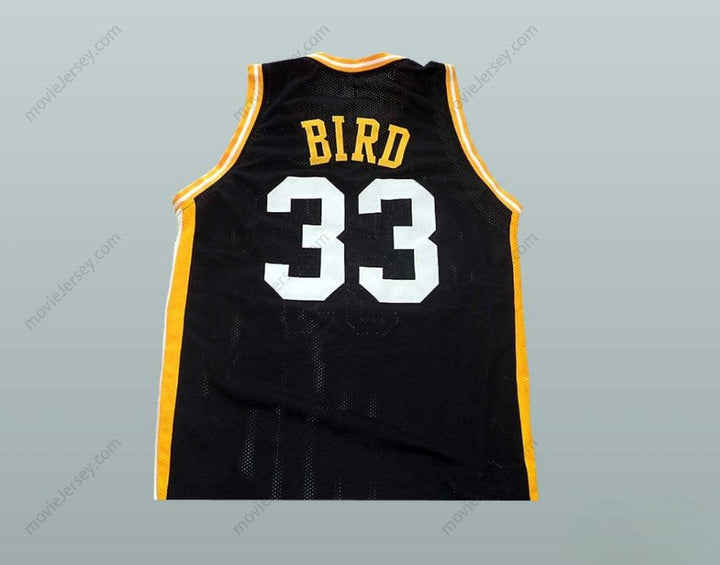 CUSTOM ANY Name Number LARRY BIRD 33  HIGH SCHOOL BASKETBALL JERSEY Top Stitched S-6XL