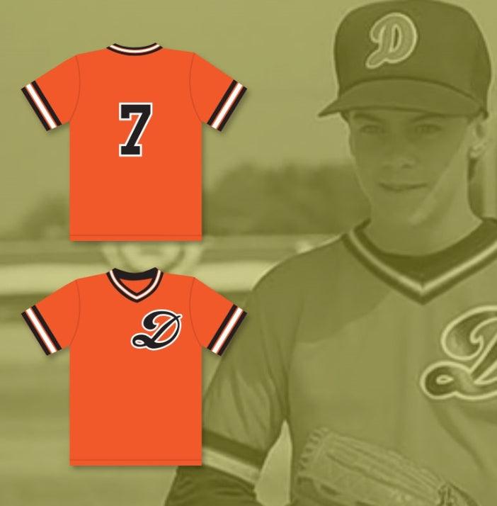 Custom Any Name Number SAMUEL 'ROCKY' DOUGLAS 7 DRAGONS BASEBALL JERSEY 3 NINJAS KICK BACK Top Stitched S-6XL