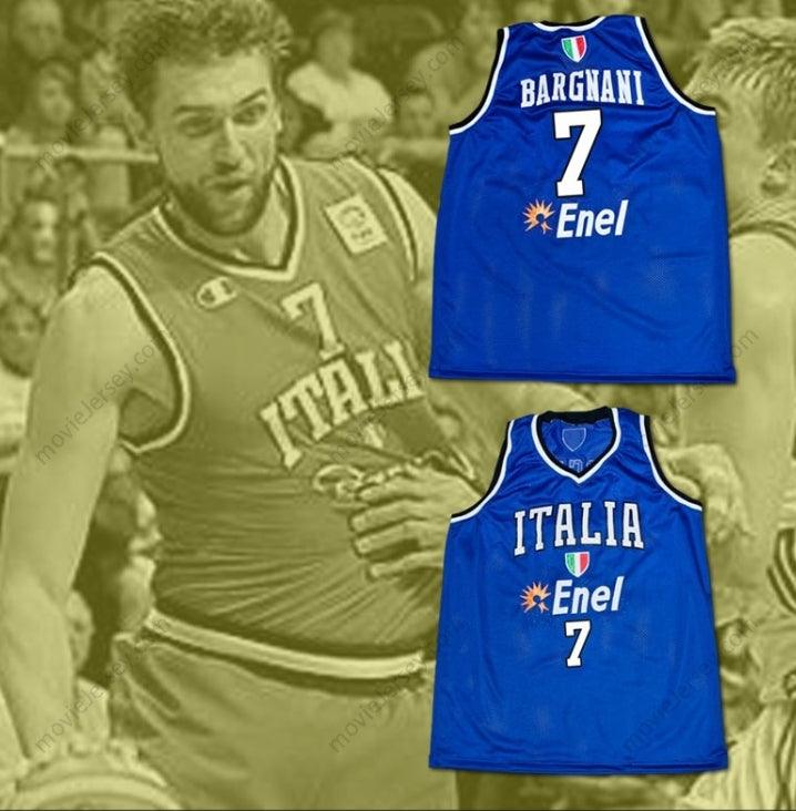 CUSTOM ANY Name Number ANDREA BARGNANI ITALIAN BASKETBALL JERSEY STITCH SEWN ALL SIZES NEW ANY PLAYER Top Stitched S-6XL