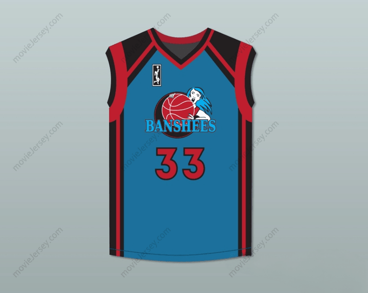 CUSTOM ANY Name Number CAITLYN JENNER 33 CHARLOTTE BANSHEES AWAY BASKETBALL JERSEY WITH WUBA PATCH JUWANNA MANN Top Stitched S-6XL