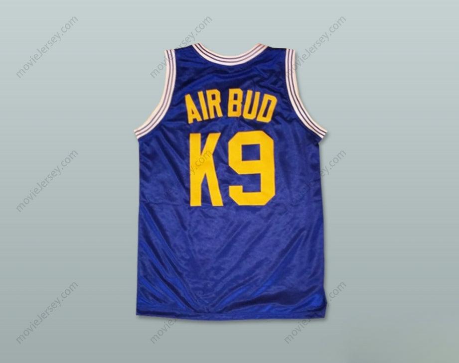 CUSTOM ANY Name Number AIR BUD K9 TIMBERWOLVES BLUE BASKETBALL JERSEY Top Stitched S-6XL