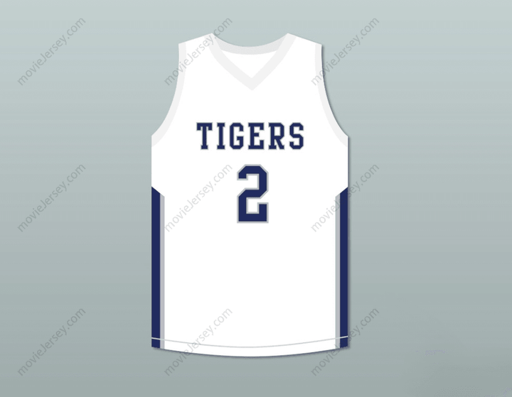 CUSTOM ANY Name Number DEVIN BOOKER 2 MOSS POINT HIGH SCHOOL TIGERS WHITE BASKETBALL JERSEY Top Stitched S-6XL