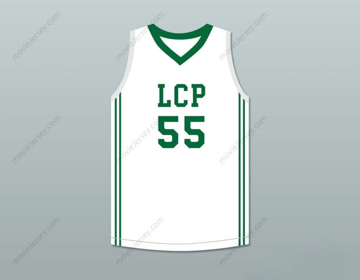 CUSTOM ANY Name Number TACKO FALL 55   WHITE BASKETBALL JERSEY Top Stitched S-6XL