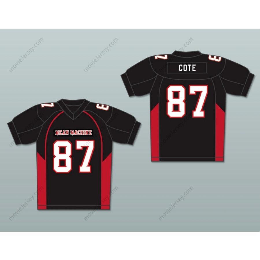 CUSTOM ANY Name Number 87 COTE MEAN MACHINE CONVICTS FOOTBALL JERSEY INCLUDES PATCHES Top Stitched S-6XL