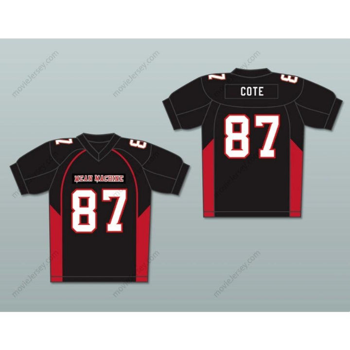 CUSTOM ANY Name Number 87 COTE MEAN MACHINE CONVICTS FOOTBALL JERSEY INCLUDES PATCHES Top Stitched S-6XL