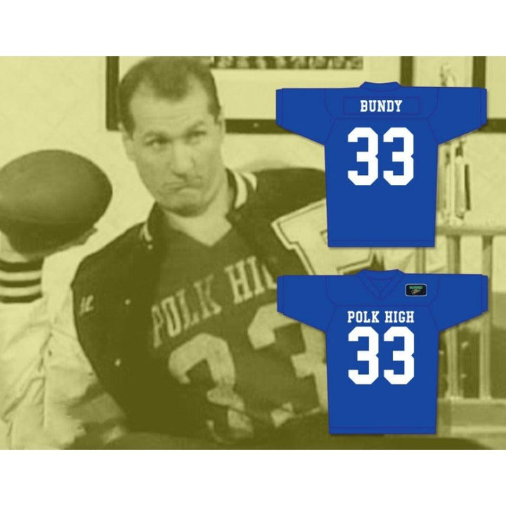 CUSTOM ANY Name Number AL BUNDY 33 POLK HIGH SCHOOL FOOTBALL JERSEY INCLUDES MARRIED Top Stitched S-6XL