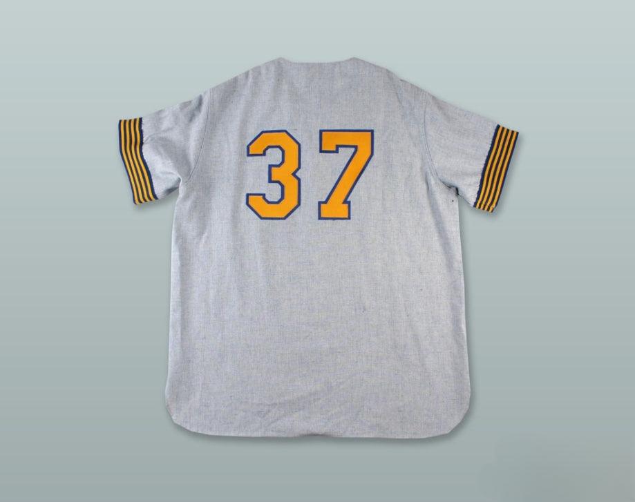 Custom Any Name Number  PILOTS 37 GRAY BASEBALL JERSEY Top Stitched S-6XL