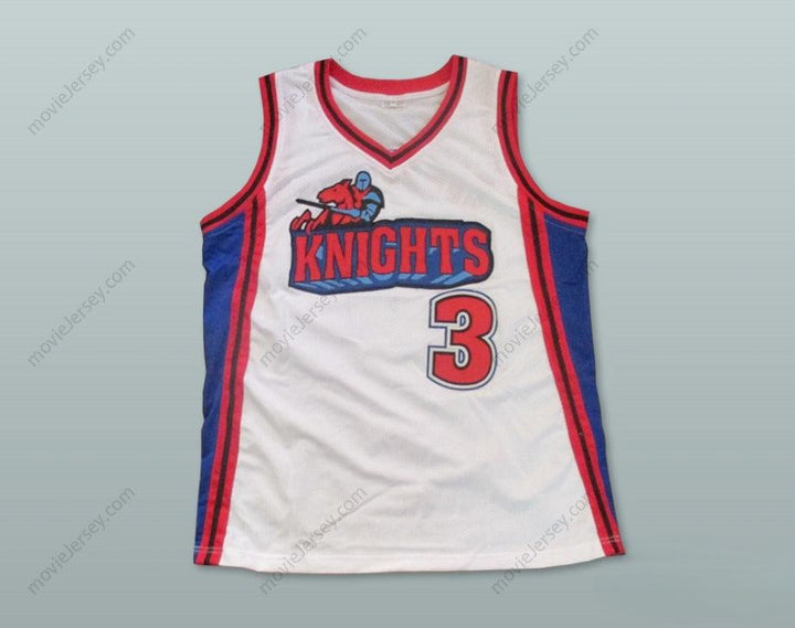 CUSTOM ANY Name Number LIL' BOW WOW CALVIN CAMBRIDGE 3 LOS ANGELES KNIGHTS WHITE BASKETBALL JERSEY LIKE MIKE Top Stitched S-6XL