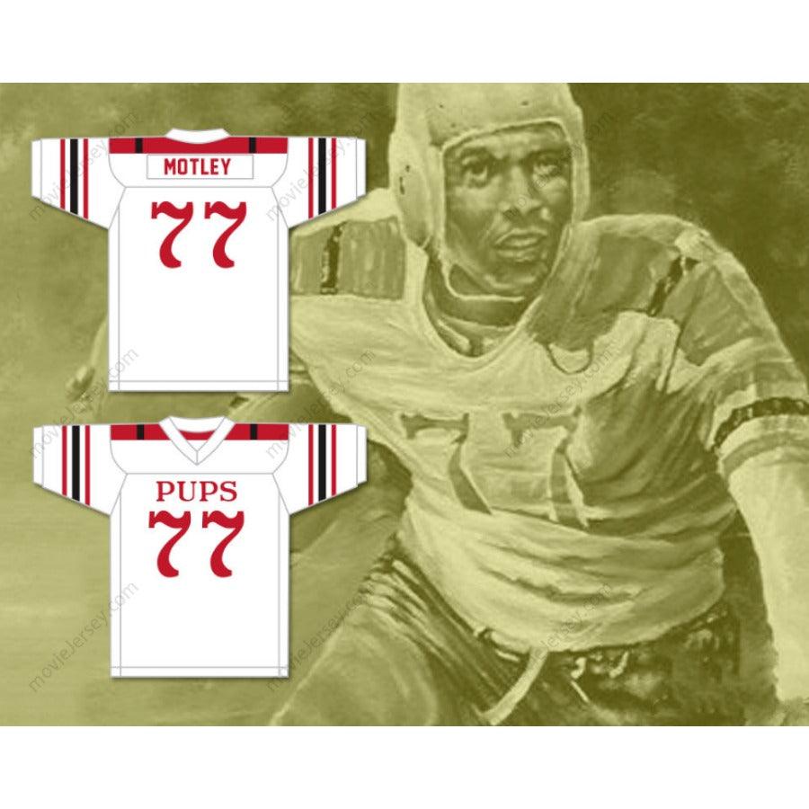 CUSTOM ANY Name Number MARION MOTLEY 77 CANTON MCKINLEY HIGH SCHOOL PUPS WHITE Football Jersey Top Stitched S-6XL