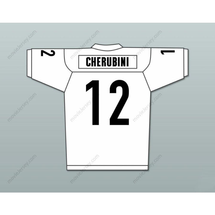 CUSTOM ANY Name Number TYLER CHERUBINI 12 MIAMI SHARKS WHITE TRIM FOOTBALL JERSEY ANY GIVEN SUNDAY Top Stitched S-6XL