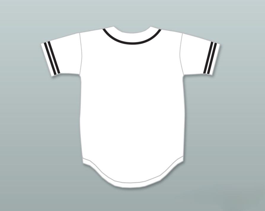 Custom Any Name Number MALCOLM X WHITE BASEBALL JERSEY Top Stitched S-6XL