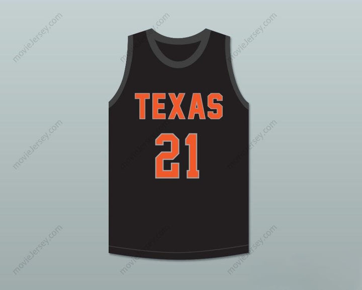 CUSTOM ANY Name Number PLAYER 21 TEXAS D1 AMBASSADORS  BLACK BASKETBALL JERSEY 2 Top Stitched S-6XL