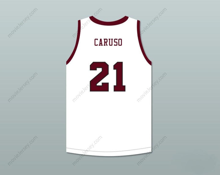 CUSTOM ANY Name Number ALEX CARUSO 21 A&M CONSOLIDATED HIGH SCHOOL TIGERS WHITE BASKETBALL JERSEY Top Stitched S-6XL