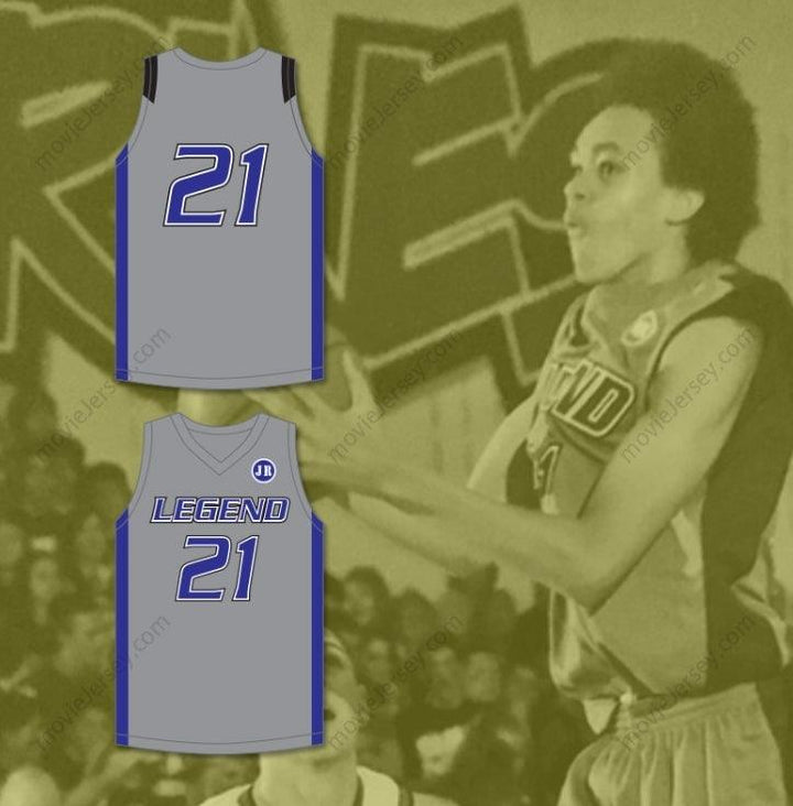 CUSTOM ANY Name Number DERRICK WHITE 21 LEGEND HIGH SCHOOL TITANS GRAY BASKETBALL JERSEY 1 Top Stitched S-6XL