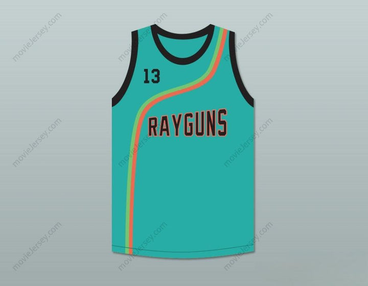 CUSTOM ANY Name Number STEVE NASH 13 ROSWELL RAYGUNS TEAL BASKETBALL JERSEY Top Stitched S-6XL