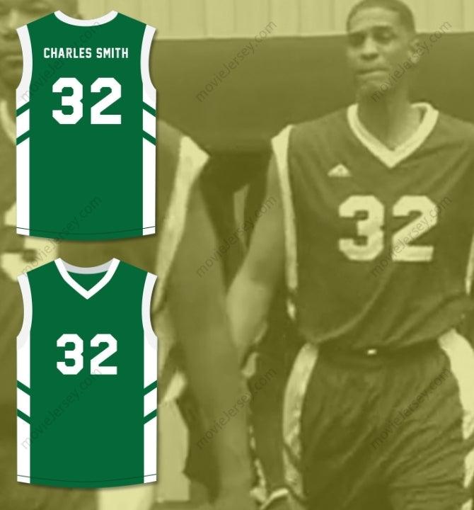 CUSTOM ANY Name Number CHARLES SMITH 32 GREEN BASKETBALL JERSEY DENNIS RODMAN'S BIG BANG IN PYONGYANG Top Stitched S-6XL