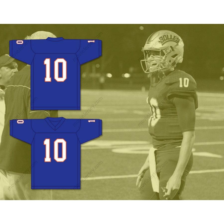 CUSTOM ANY Name Number MAC JONES 10 THE BOLLES SCHOOL BULLDOGS Top Stitched S-6XL