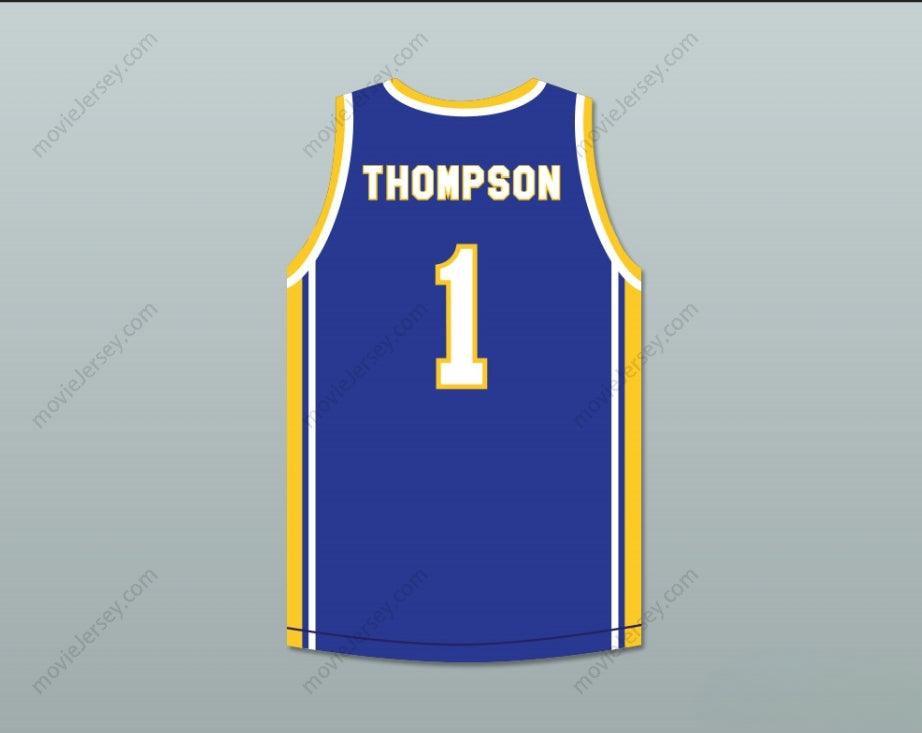 CUSTOM ANY Name Number KLAY THOMPSON 1 SANTA MARGARITA CATHOLIC HIGH SCHOOL  BLUE BASKETBALL JERSEY 2 Top Stitched S-6XL