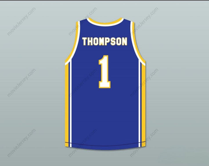 CUSTOM ANY Name Number KLAY THOMPSON 1 SANTA MARGARITA CATHOLIC HIGH SCHOOL  BLUE BASKETBALL JERSEY 2 Top Stitched S-6XL