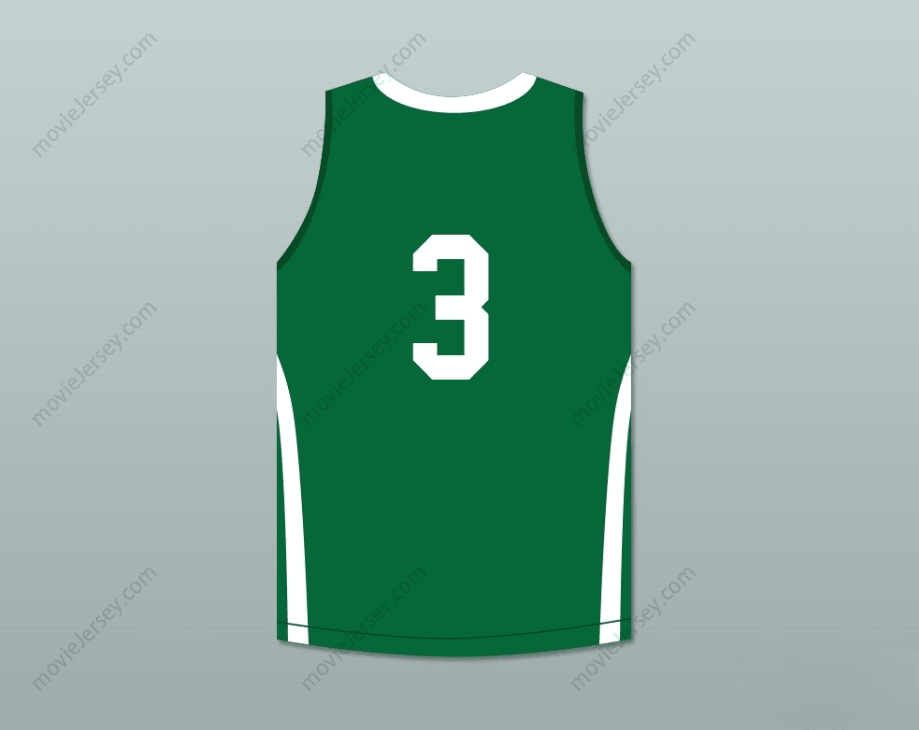 CUSTOM ANY Name Number CJ MCCOLLUM 3 GLENOAK HIGH SCHOOL GOLDEN  GREEN BASKETBALL JERSEY Top Stitched S-6XL
