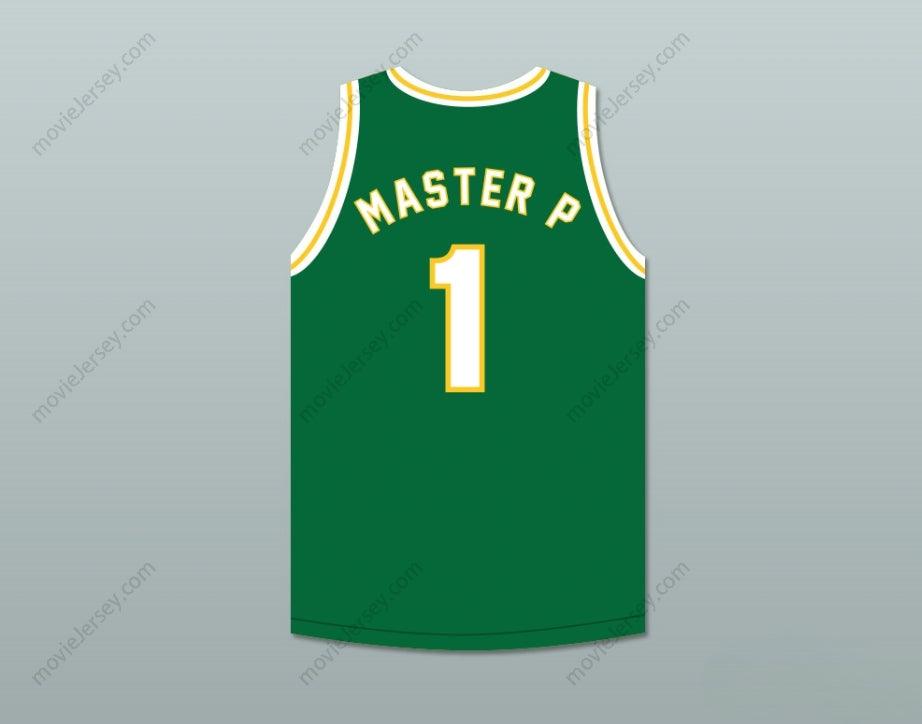 CUSTOM ANY Name Number MASTER P 1 NO LIMIT GREEN BASKETBALL JERSEY Top Stitched S-6XL