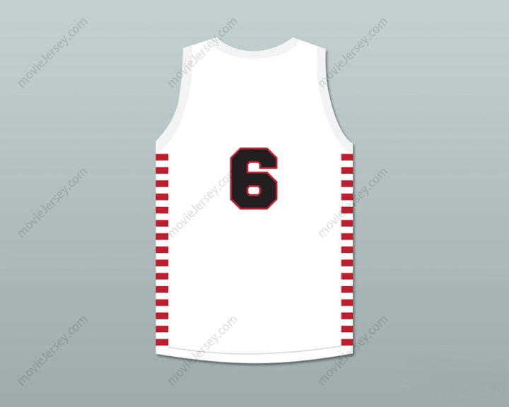 CUSTOM ANY Name Number HANK BEENDERS 6 PROVIDENCE STEAMROLLERS WHITE BASKETBALL JERSEY 1 Top Stitched S-6XL
