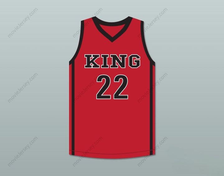 CUSTOM ANY Name Number KAWHI LEONARD 22 MARTIN LUTHER KING HIGH SCHOOL  RED BASKETBALL JERSEY 4 Top Stitched S-6XL
