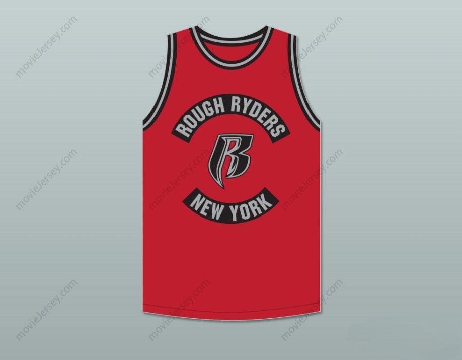 CUSTOM ANY Name Number DMX 84 ROUGH RYDERS RED BASKETBALL JERSEY 3 Top Stitched S-6XL
