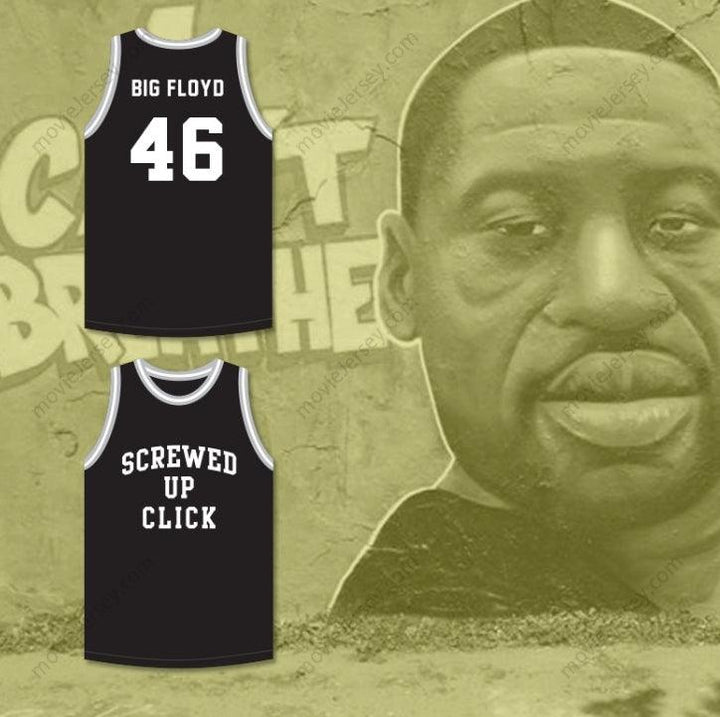 CUSTOM ANY Name Number GEORGE FLOYD BIG FLOYD 46 SCREWED UP CLICK BASKETBALL JERSEY Top Stitched S-6XL