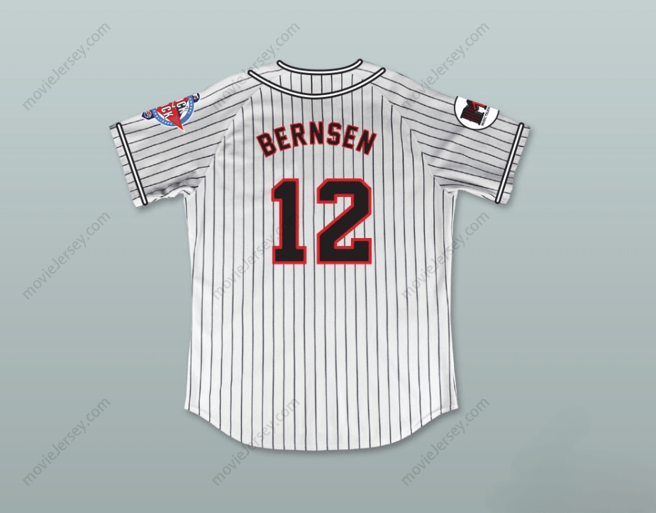 Custom Any Name Number CORBIN BERNSEN 12 HOMEBOYS PINSTRIPED BASEBALL JERSEY 6TH ANNUAL ROCK N' JOCK SOFTBALL CHALLENGE 1995 Top Stitched S-6XL