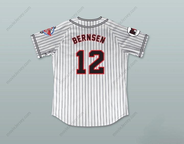 Custom Any Name Number CORBIN BERNSEN 12 HOMEBOYS PINSTRIPED BASEBALL JERSEY 6TH ANNUAL ROCK N' JOCK SOFTBALL CHALLENGE 1995 Top Stitched S-6XL