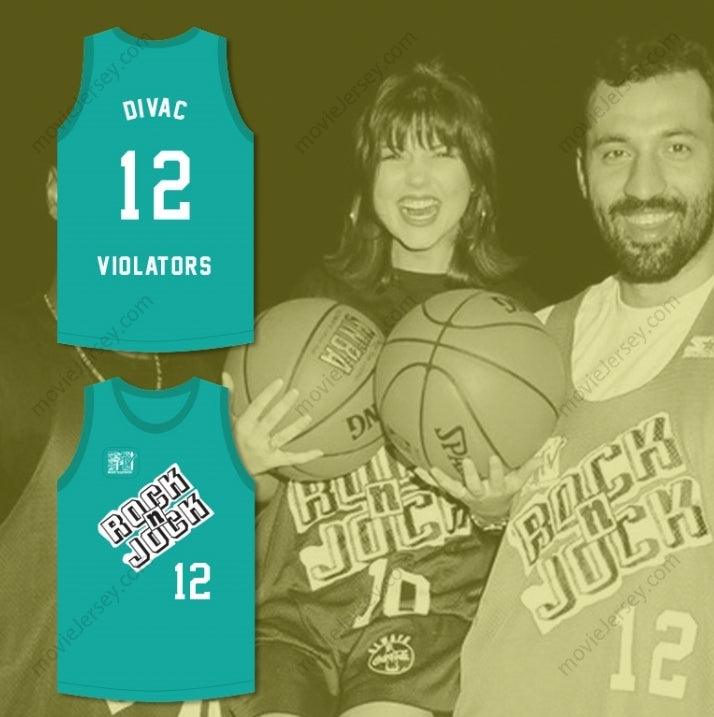 CUSTOM ANY Name Number VLADE DIVAC 12 VIOLATORS BASKETBALL JERSEY 3RD ANNUAL ROCK N' JOCK B-BALL JAM 1993 Top Stitched S-6XL
