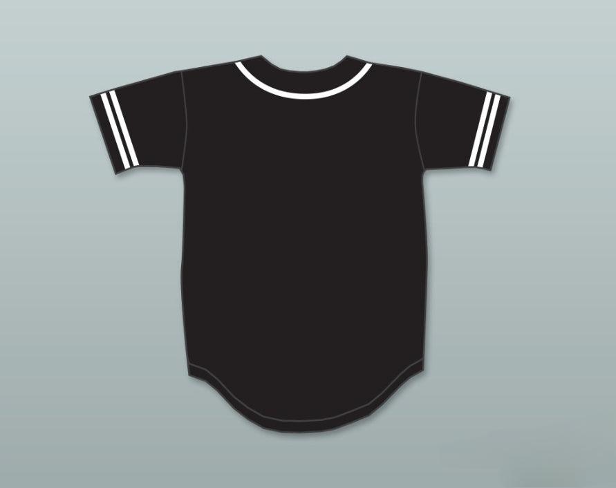 Custom Any Name Number MALCOLM X BLACK BASEBALL JERSEY Top Stitched S-6XL