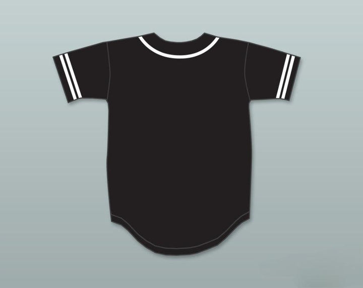 Custom Any Name Number MALCOLM X BLACK BASEBALL JERSEY Top Stitched S-6XL