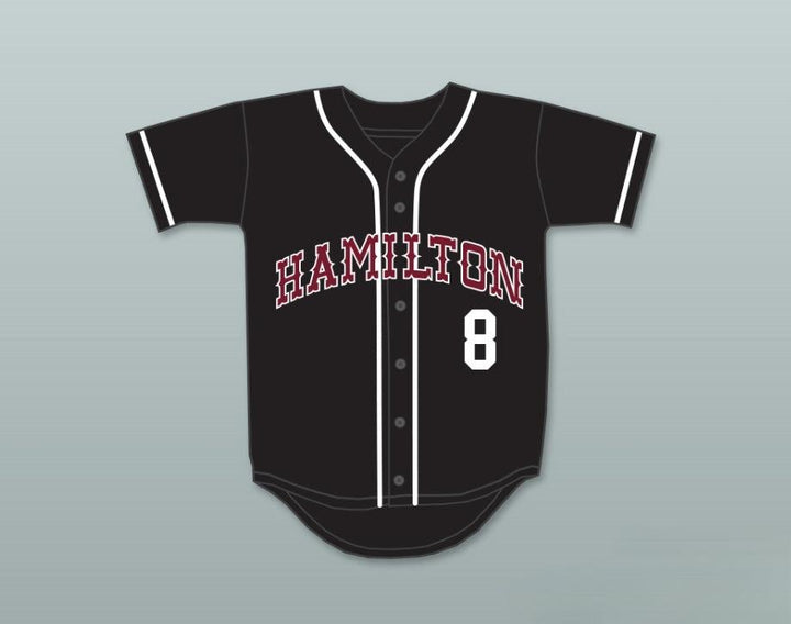 Custom Any Name Number CODY BELLINGER 8 HAMILTON HIGH SCHOOL HUSKIES BLACK BASEBALL JERSEY 1 Top Stitched S-6XL