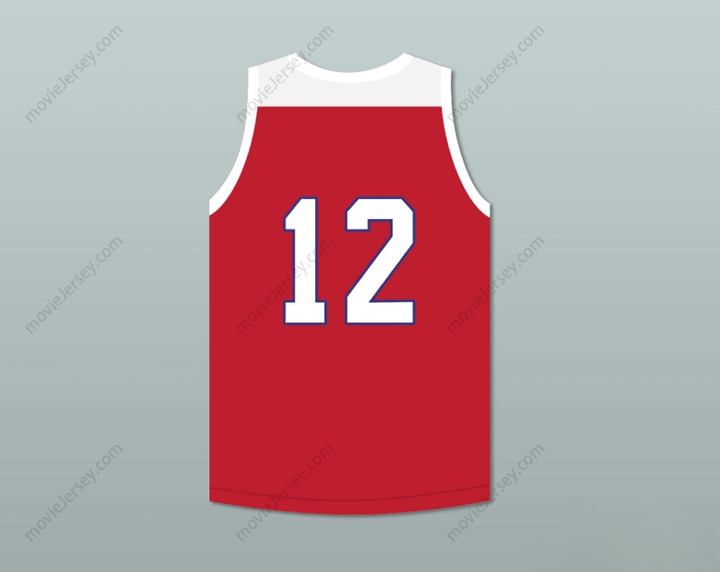 CUSTOM ANY Name Number ZION WILLIAMSON 12  DAY SCHOOL GRIFFINS RED BASKETBALL JERSEY 1 Top Stitched S-6XL